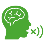 icono Dificultades del habla tras daño neurológico